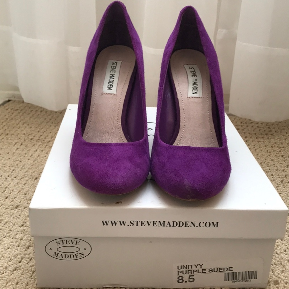Steve Madden Unityy Purple Suede pumps. Size 8.5.